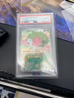 2025 Pokemon Dri En-Destined Rivals Illustration Rare Shaymin #185 PSA 10 - Image 1