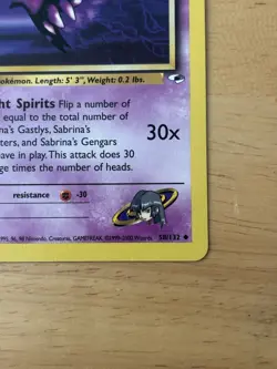 Pokemon TCG Sabrina's Haunter Gym Heroes 1st Edition Uncommon Stage 1 50 HP - Image 2