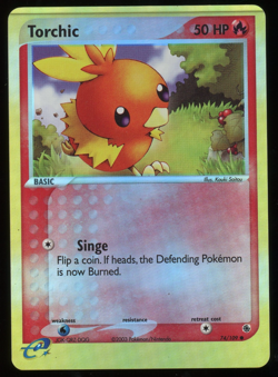 Pokemon 2003 Ex Ruby & Sapphire - Torchic - Reverse Holo - 74 - READ DESC - Image 1