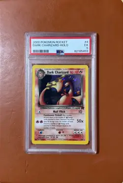 Pokemon Dark Charizard 4/82 Team Rocket Holo PSA 5 - Image 1