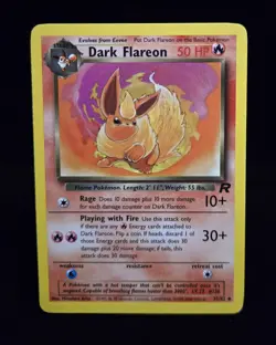 Pokemon TCG - DARK FLAREON - 35/82 - UNLIMITED - TEAM ROCKET (2000) - LP/NM - Image 1