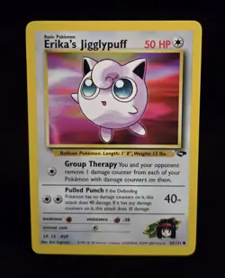 Pokemon TCG - ERIKA'S JIGGLYPUFF #69 - UNLIMITED - GYM CHALLENGE (2000) - LP/NM - Image 1