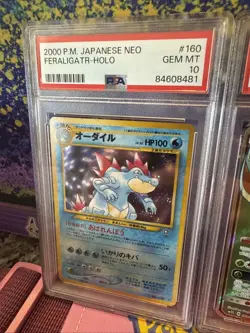 PSA 10 Pokemon Japanese Feraligatr Neo holo - Image 1