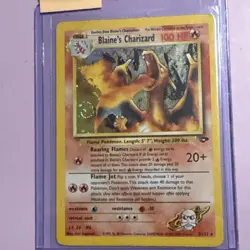 Pokemon TCG - Blaine’s Charizard #2 (Gym Challenge) MP *energy error* SWIRL 🌀 - Image 1