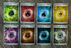 Cracked Ice Holo Energy SVE09-SVE016 Pokemon Scarlet & Violet Energies Lot of 8 - Image 1