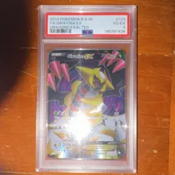 Pokemon Giratina EX Full Art Ultra Rare Holo Dragons Exalted 124/124 PSA 2012 - Image 1