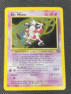 Mr. Mime 6/64 Holo Card Jungle Set 1999 Pokemon WOTC LP/NM - Image 1