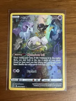 Mew GG10/GG70 Pokemon TCG Crown Zenith: Galarian Gallery Holo Full Art NM - Image 1