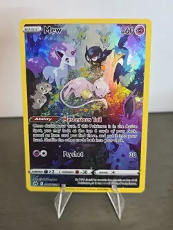 Mew GG10/GG70 Pokemon TCG Crown Zenith: Galarian Gallery Holo Full Art NM - Image 1