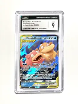 2019 SLOWPOKE AND PSYDUCK GX 35/236 CGC 9 not PSA MINT POKEMON UNIFIED MINDS - Image 1