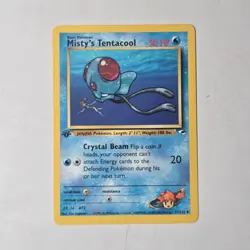 Pokemon Misty’s Tentacool 1st Edition Gym Heroes 57/132 WOTC Uncommon TCG Card - Image 1