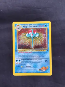 Pokemon Cards: Gym Heroes 1st Edition Rare Holo: Misty's Tentacruel 10/132 - Image 1