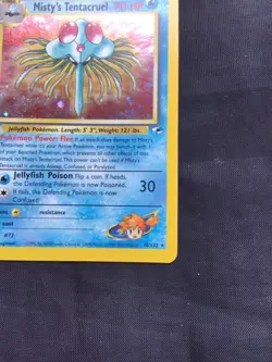 Pokemon Cards: Gym Heroes 1st Edition Rare Holo: Misty's Tentacruel 10/132 - Image 5