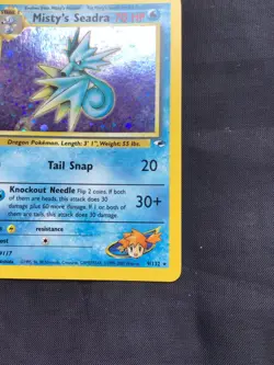 Pokemon Cards: Gym Heroes 1st Edition Rare Holo: Misty's Seadra 9/132 - Image 5