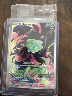 Pokemon Card TCG Bulbasaur 133/132 Mega Evolution Stamped Promo Sealed - Image 1