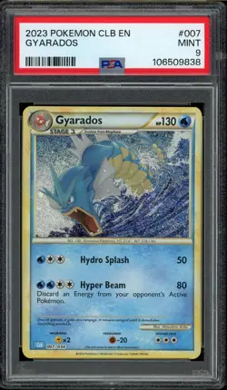 PSA 9 Gyarados 007/034 Pokemon Classic Collection CLB 2023 Mint English Card - Image 1