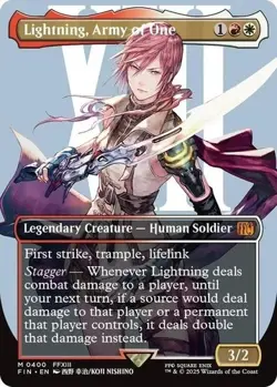 Lightning, Army of One (0400) (Borderless) Final Fantasy Regular - Image 1