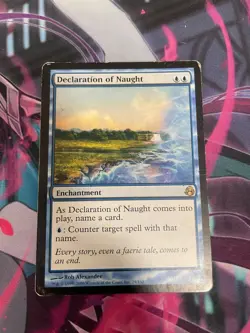 MTG - DECLARATION OF NAUGHT - RARE - MORNINGTIDE - HP - #1 - Image 1