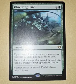 MTG Obscuring Haze 0308 Commander Masters Rare NM - Image 1