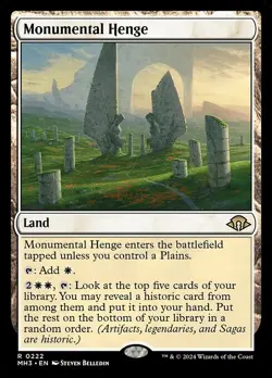 NM Monumental Henge, MTG, Modern Horizons 3, Magic the Gathering, 222 - Image 1