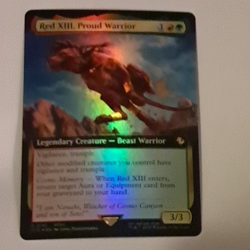 Red XIII, Proud Warrior Extended FOIL NM FINAL FANTASY Magic the Gathering MTG - Image 1