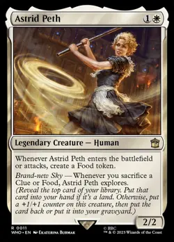 Astrid Peth 0011 Non Foil Rare Doctor Who Commander MTG Near Mint - Image 1