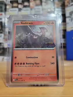 Reshiram Phantasmal Flames Release Day Stamped Promo Pokemon TCG 17/94 - Image 1