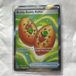 Pokemon TCG Buddy-Buddy Poffin 167/132 Me01: Mega Evolution Holo Ultra Rare Tra. - Image 1