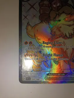 Pokemon TCG Arcanine ex SV01 Scarlet & Violet 224/198 Ultra Rare Full Art Holo - Image 2