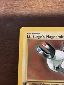 Pokemon TCG Lt. Surge's Magnemite Gym Heroes 80/132 1st Edition Common 40 HP 20. - Image 5