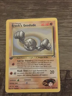 Pokemon TCG Brock's Geodude Gym Heroes 66/132 1st Edition 40 HP Common English - Image 2