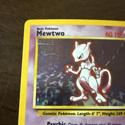 Pokemon TCG Mewtwo Base Set 10/102 Holo 1999-2000 Wizards Base Set Copyright... - Image 3