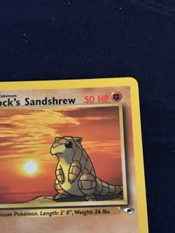 Pokemon TCG Gym Heroes Brock's Sandshrew 1st Edition 72/132 Common 50 HP - Image 3