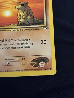 Pokemon TCG Gym Heroes Brock's Sandshrew 1st Edition 72/132 Common 50 HP - Image 4