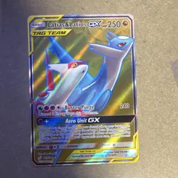 Pokemon Latias & Latios GX TAG TEAM Ultra Rare Full Art Holo 169/181 Sm-Team Up - Image 3