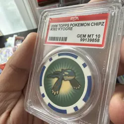 2006 Topps Pokemon Chipz Kyogre #382 PSA 10 Pop 1 - Image 3