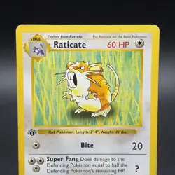 Pokemon Raticate 040/102 First Edition Base Set (Shadowless) Regular - Image 2