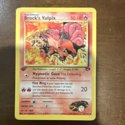 Pokemon Brock's Vulpix Gym Challenge 37/132 Common Basic 50 HP Regular - Image 1