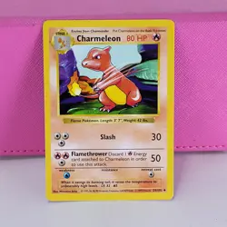 LP Pokemon TCG Charmeleon Base Set 24/102 Regular Shadowless - Image 1