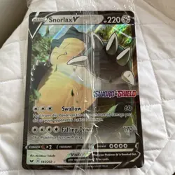 SNORLAX V 141/202 Jumbo Oversized Promo Card - Pokemon Sword & Shield (Sealed) - Image 1