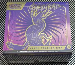 Pokemon Scarlet & Violet Base Miraidon Purple Elite Trainer Box Trusted Seller! - Image 1