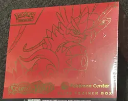 POKEMON SCARLET AND VIOLET BASE POKEMON CENTER ELITE TRAINER BOX. *SEALED* - Image 1