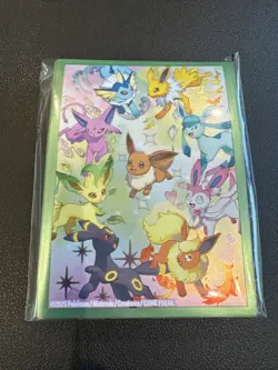 Sealed Eevee Card Sleeves 65ct From Pokemon Prismatic Evolutions - Image 1
