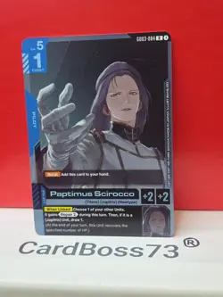 Paptimus Scirocco Gundam Card Game Steel Requiem Rare GD03-084 - Image 1