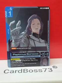 Paptimus Scirocco Gundam Card Game Steel Requiem Rare GD03-084 - Image 2