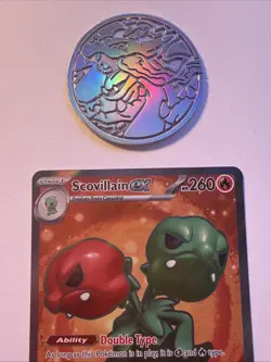 Pokemon Surging Sparks Scovillian EX Double Rare Holo Card 216/191 - Image 3