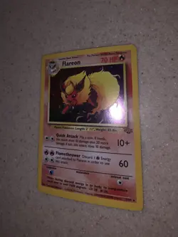Pokemon Flareon 3/64 Jungle Set Holo Rare WOTC Vintage 1999 TCG Card LP/NM - Image 3
