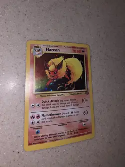 Pokemon Flareon 3/64 Jungle Set Holo Rare WOTC Vintage 1999 TCG Card LP/NM - Image 4