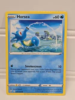 2021 HORSEA Crimp Error #031/163 Battle Styles Non Holo NM Pokemon Card TCG - Image 1