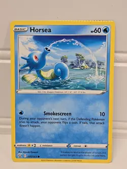 2021 HORSEA Crimp Error #031/163 Battle Styles Non Holo NM Pokemon Card TCG - Image 3